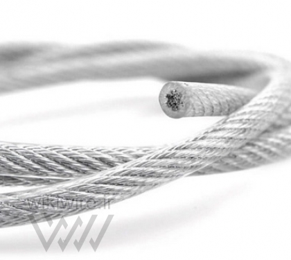 سیم بکسل روکش دار مغزی 7X7 / 7X7 PVC coated wire rope