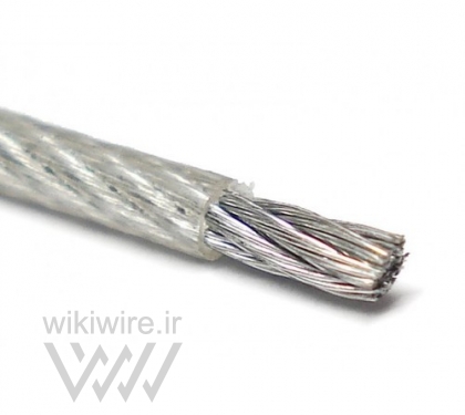 سیم بکسل روکش دار ساختار 6X19 / 6X19 PVC coated wire rope