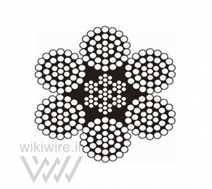 سیم بکسل فولادی 37×6 IWRC